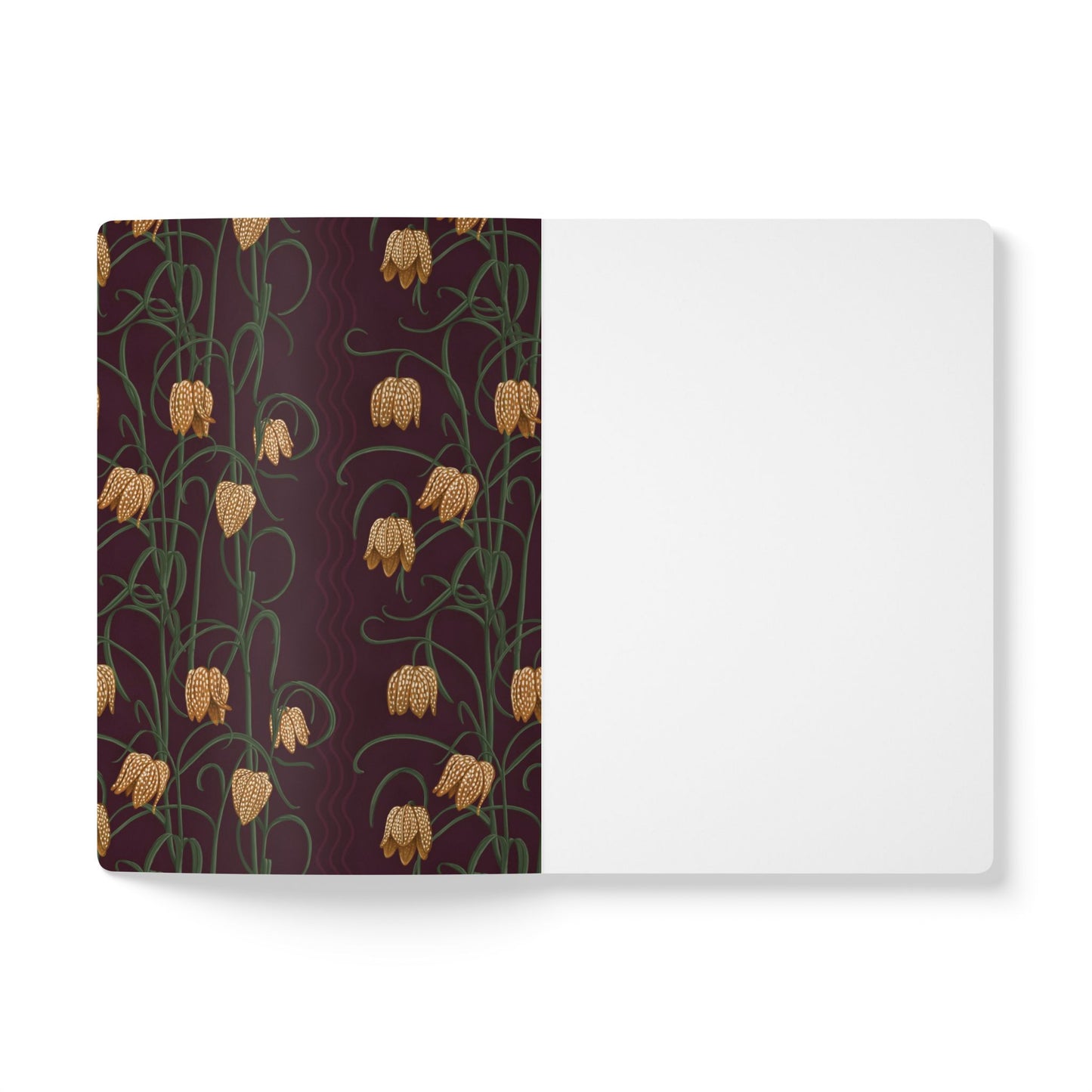 Campanas Softcover Personalized Journal, tan & purple (add your name)