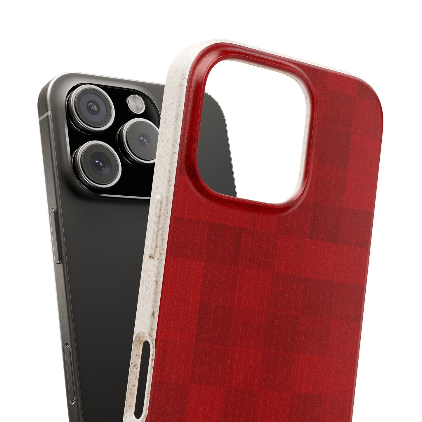 Zellige Phone Case - red - Eco-Friendly, Biodegradable