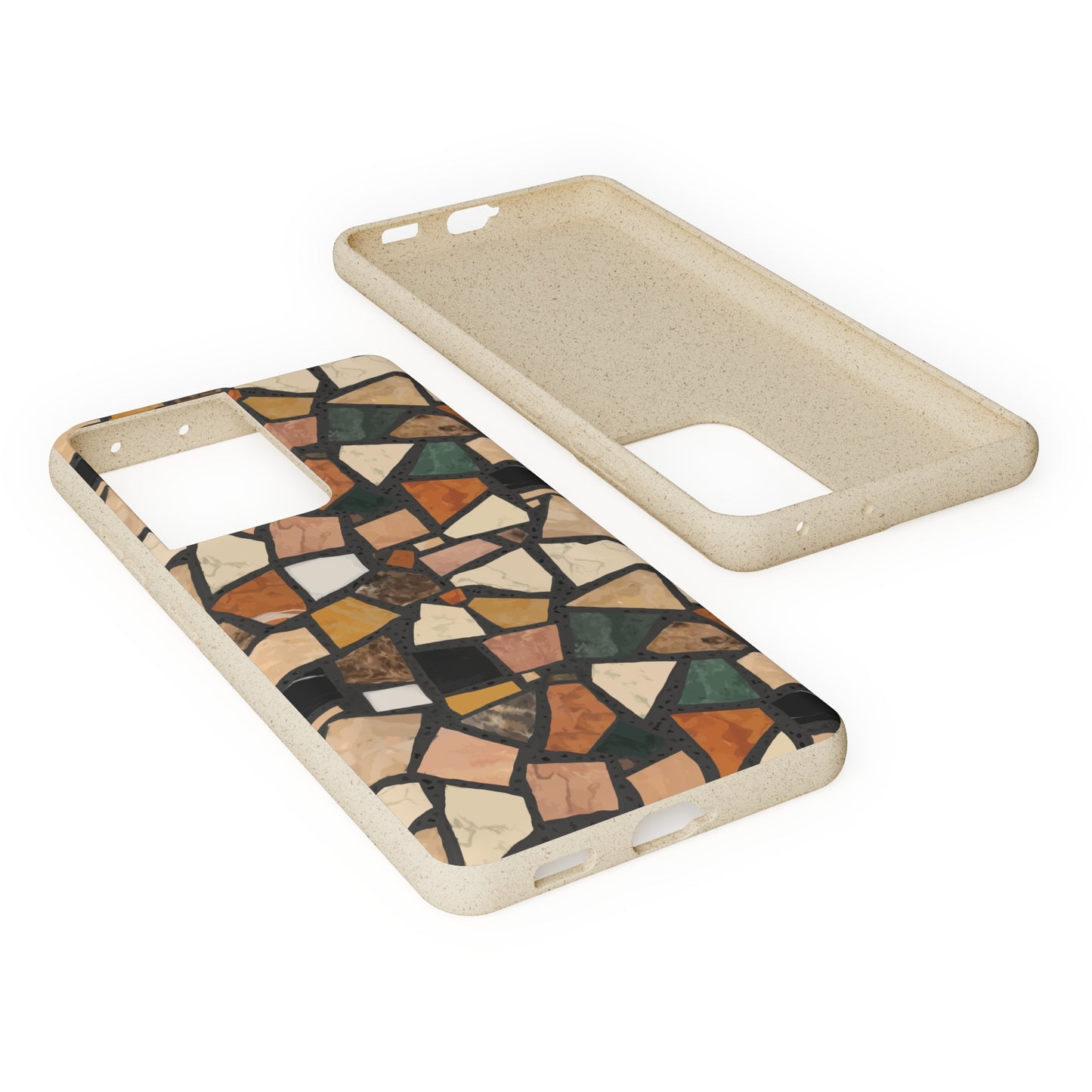 Dolce Terrazzo Biodegradable Phone Case, black