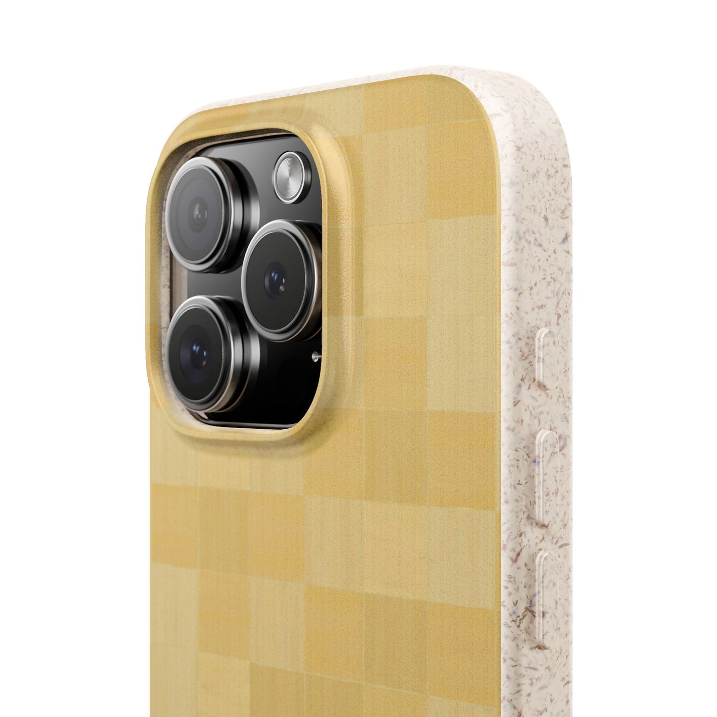 Zellige Phone Case - butter yellow - Eco-Friendly, Biodegradable