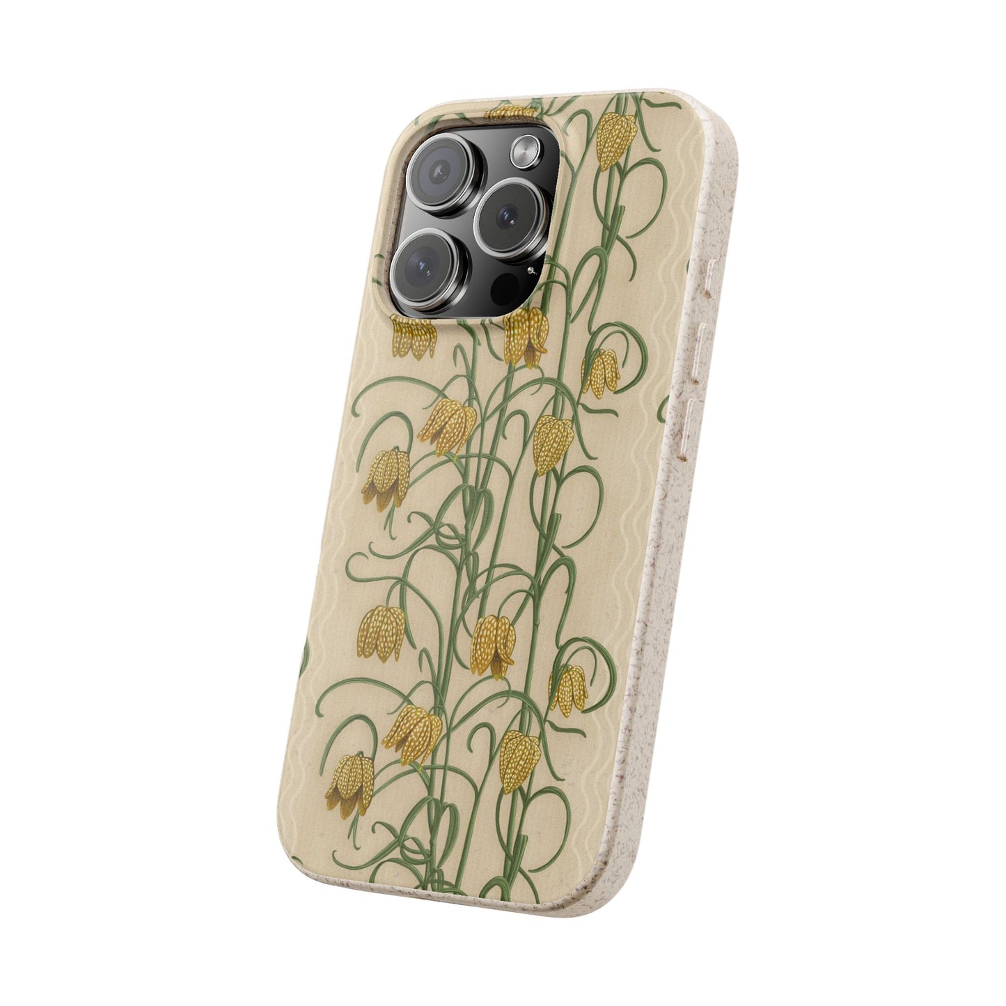 Campanas Phone Case - tan and ocher - Eco-Friendly, Biodegradable