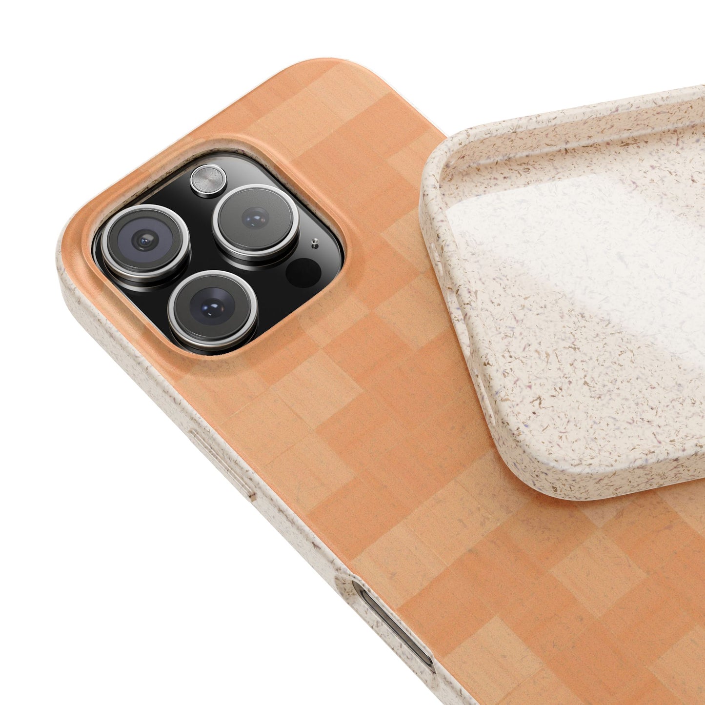 Zellige Phone Case - saltillo peach - Eco-Friendly, Biodegradable