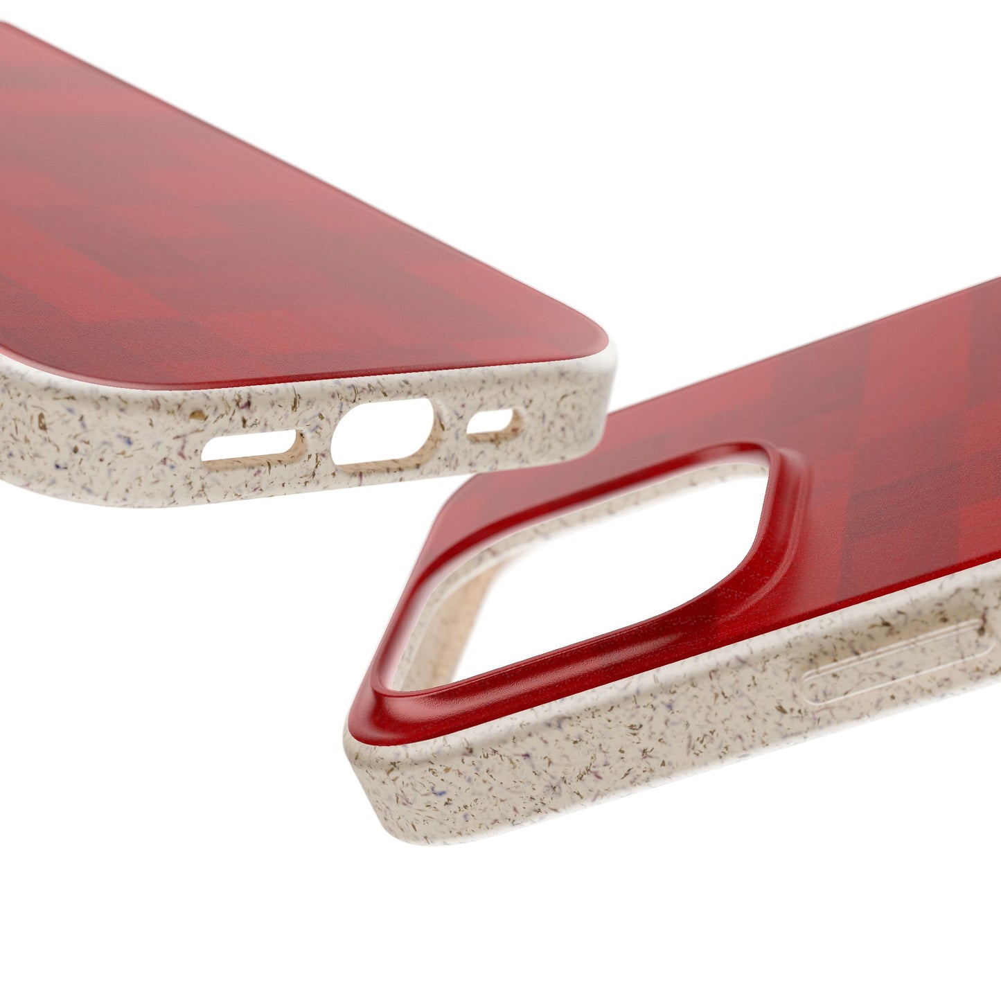Zellige Phone Case - red - Eco-Friendly, Biodegradable
