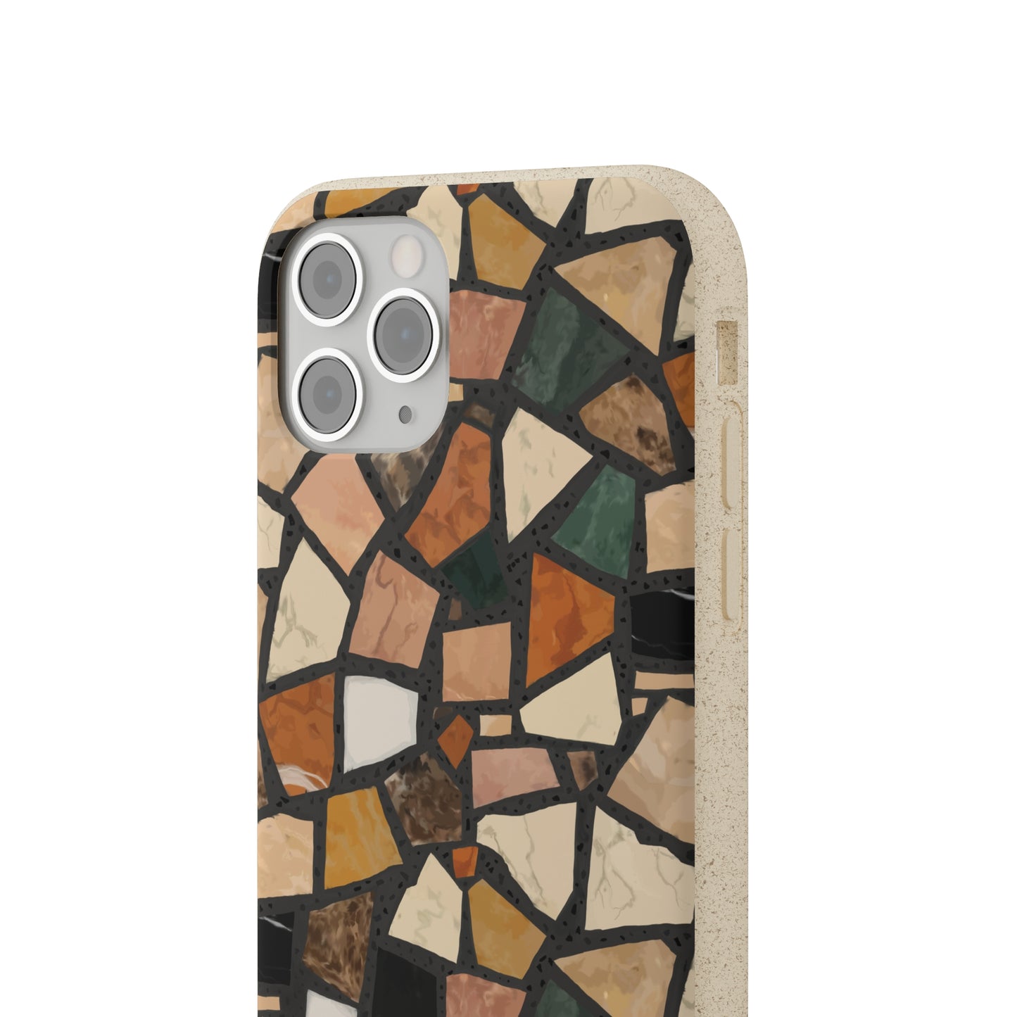 Dolce Terrazzo Biodegradable Phone Case, black