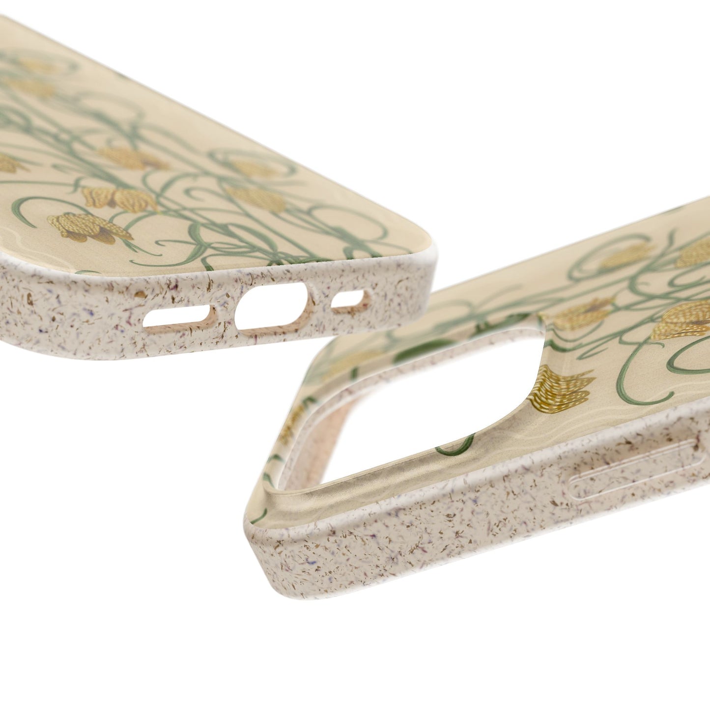 Campanas Phone Case - tan and ocher - Eco-Friendly, Biodegradable