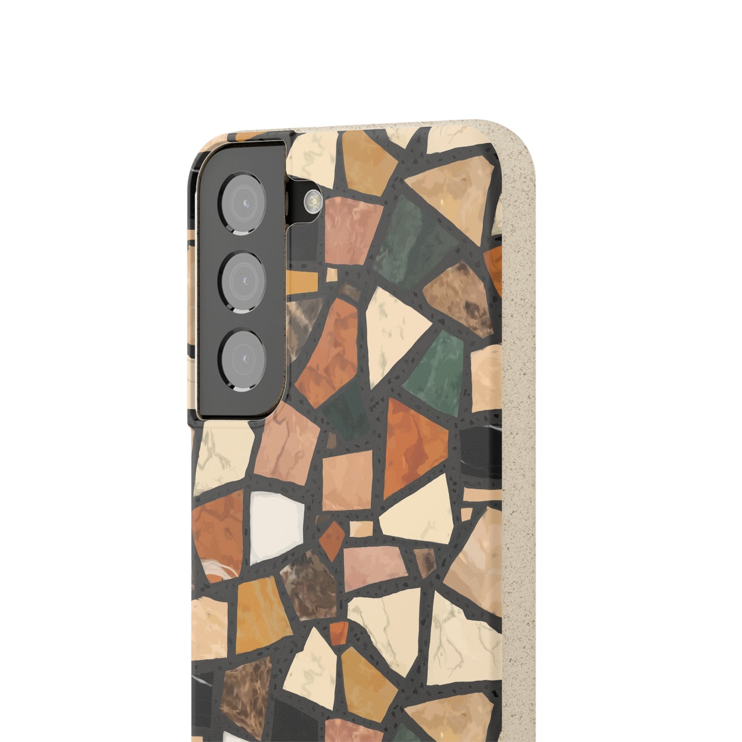 Dolce Terrazzo Biodegradable Phone Case, black