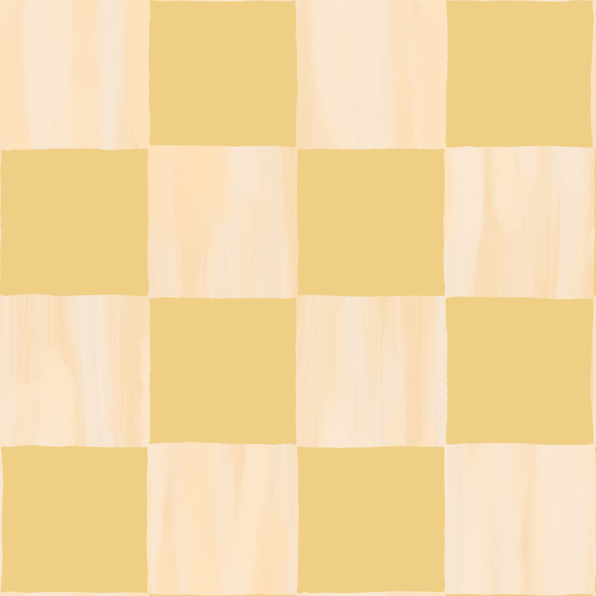 Checkers Wallpaper, peach and yellow