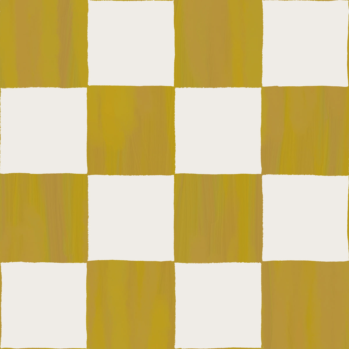 Checkers Wallpaper, mustard