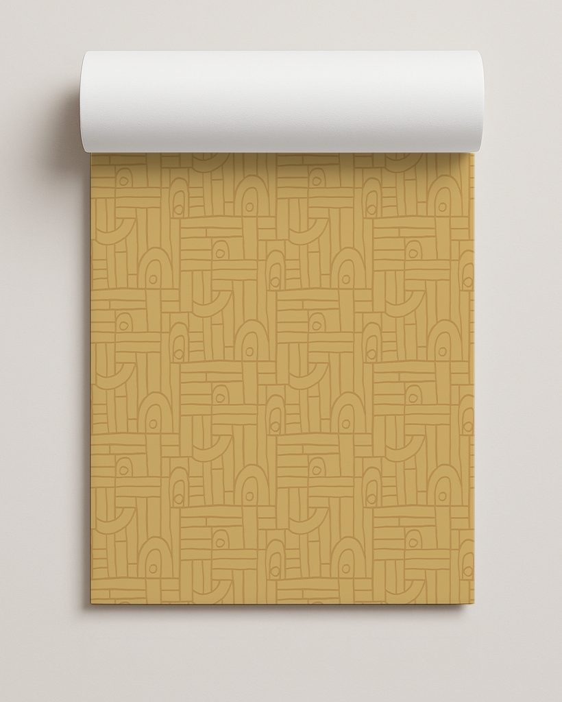 Deco Tile Contact Paper, butter yellow