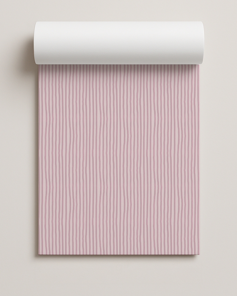 Dolce Stripe Contact Paper, primrose pink