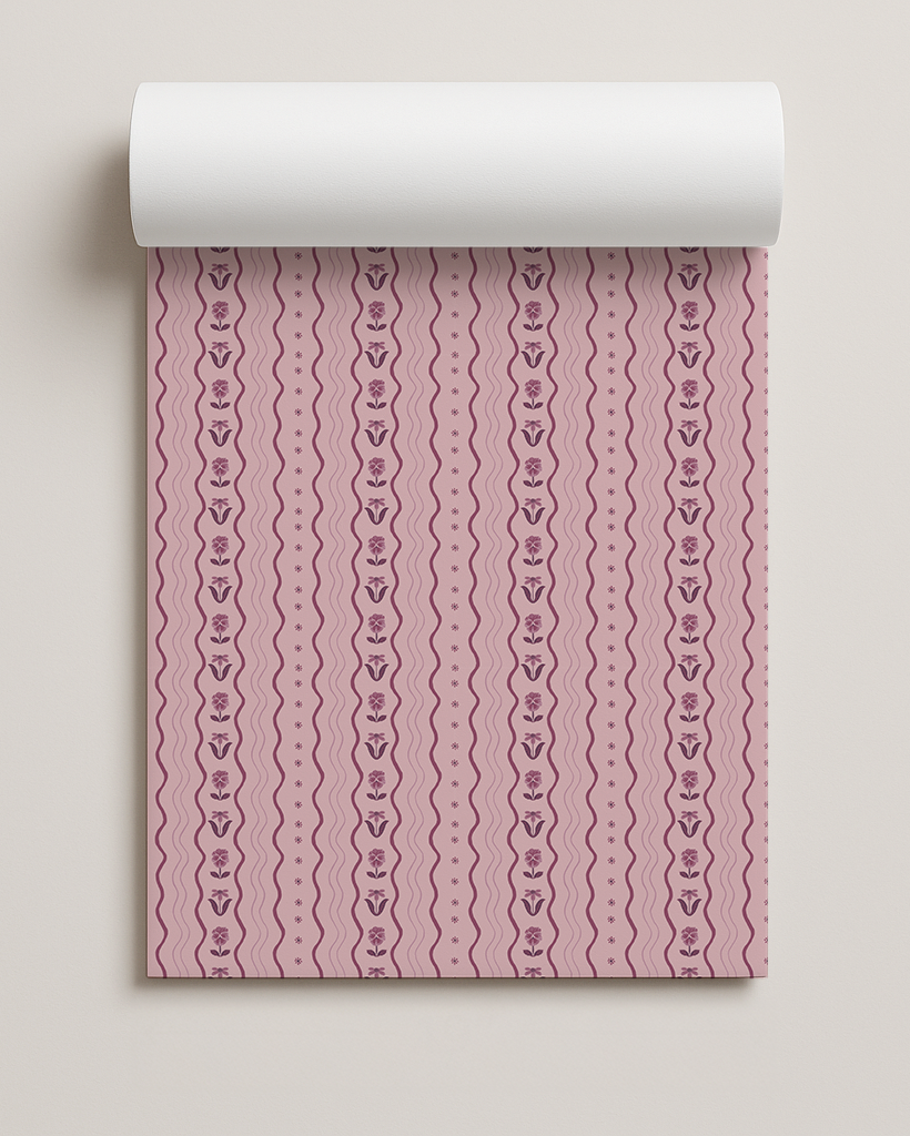 Posy Lane Contact Paper, lilac and plum