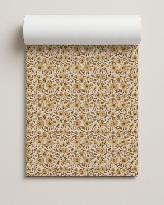 Meadow Bloom Contact Paper, off white