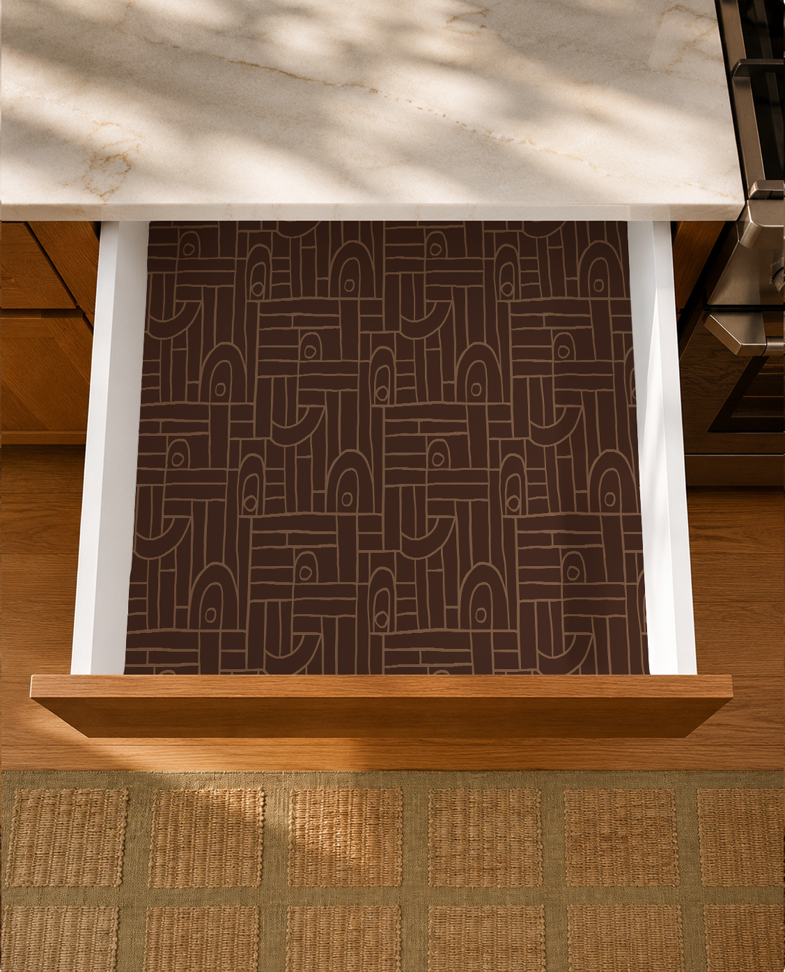 Deco Tile Contact Paper, coco