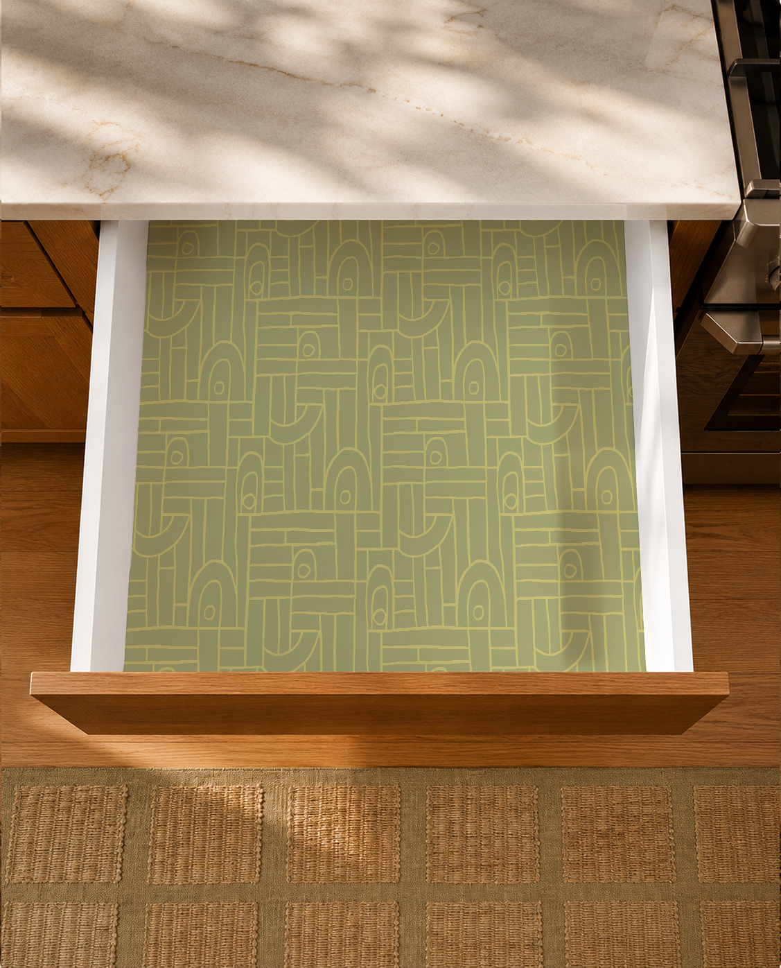 Deco Tile Contact Paper, key lime