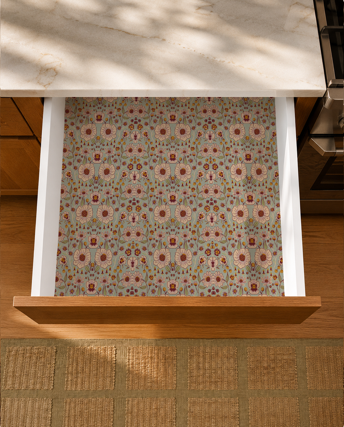 Meadow Bloom Contact Paper, mint