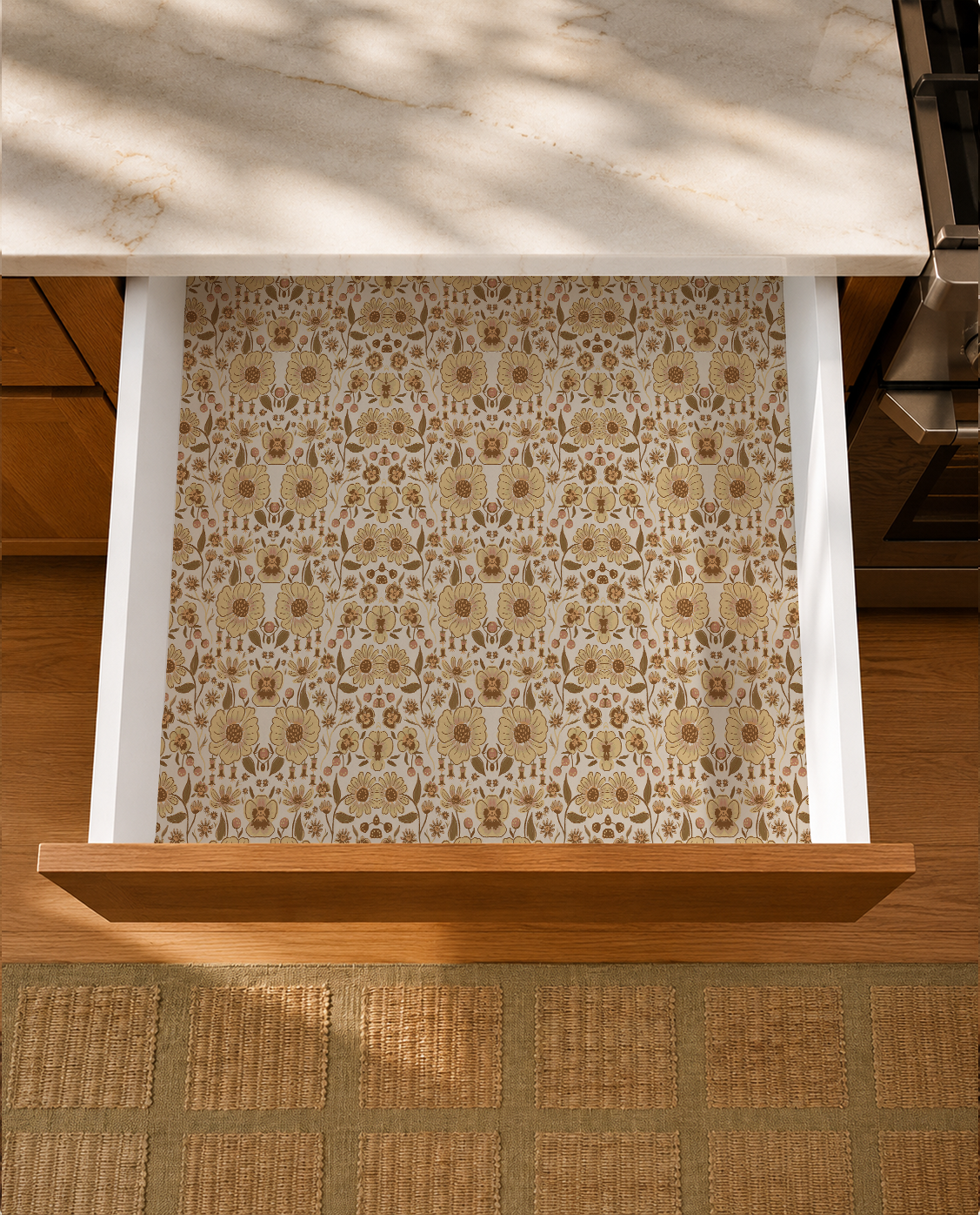 Meadow Bloom Contact Paper, off white