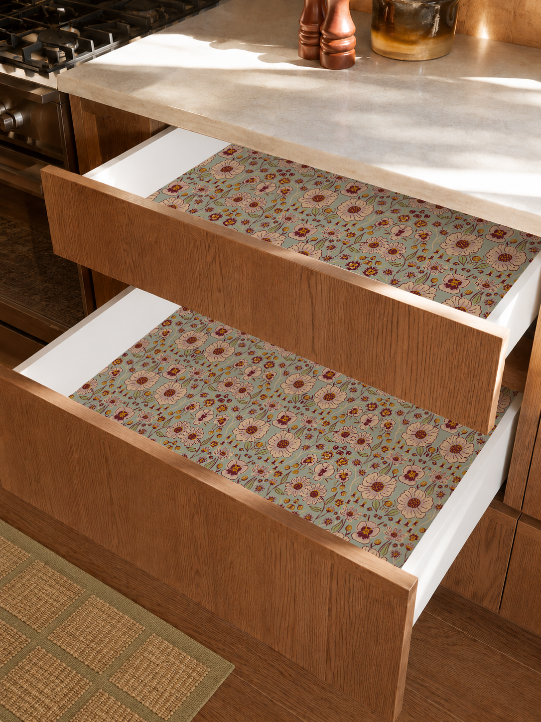 Meadow Bloom Contact Paper, mint