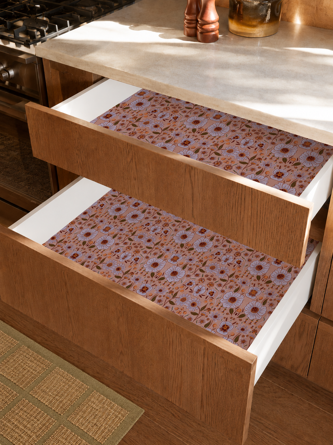 Meadow Bloom Contact Paper, venetian pink