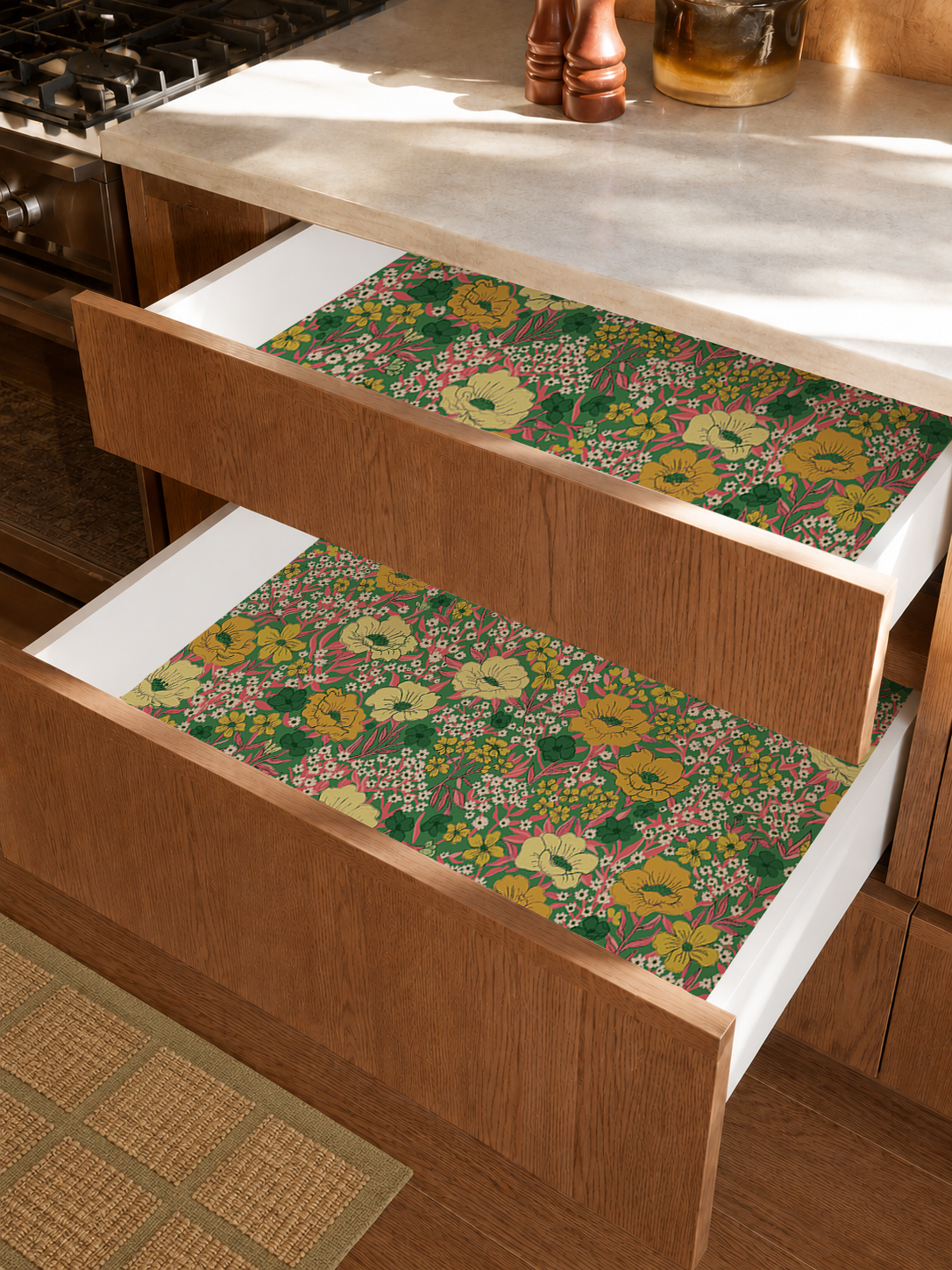 Wildflower Meadow Contact Paper, green