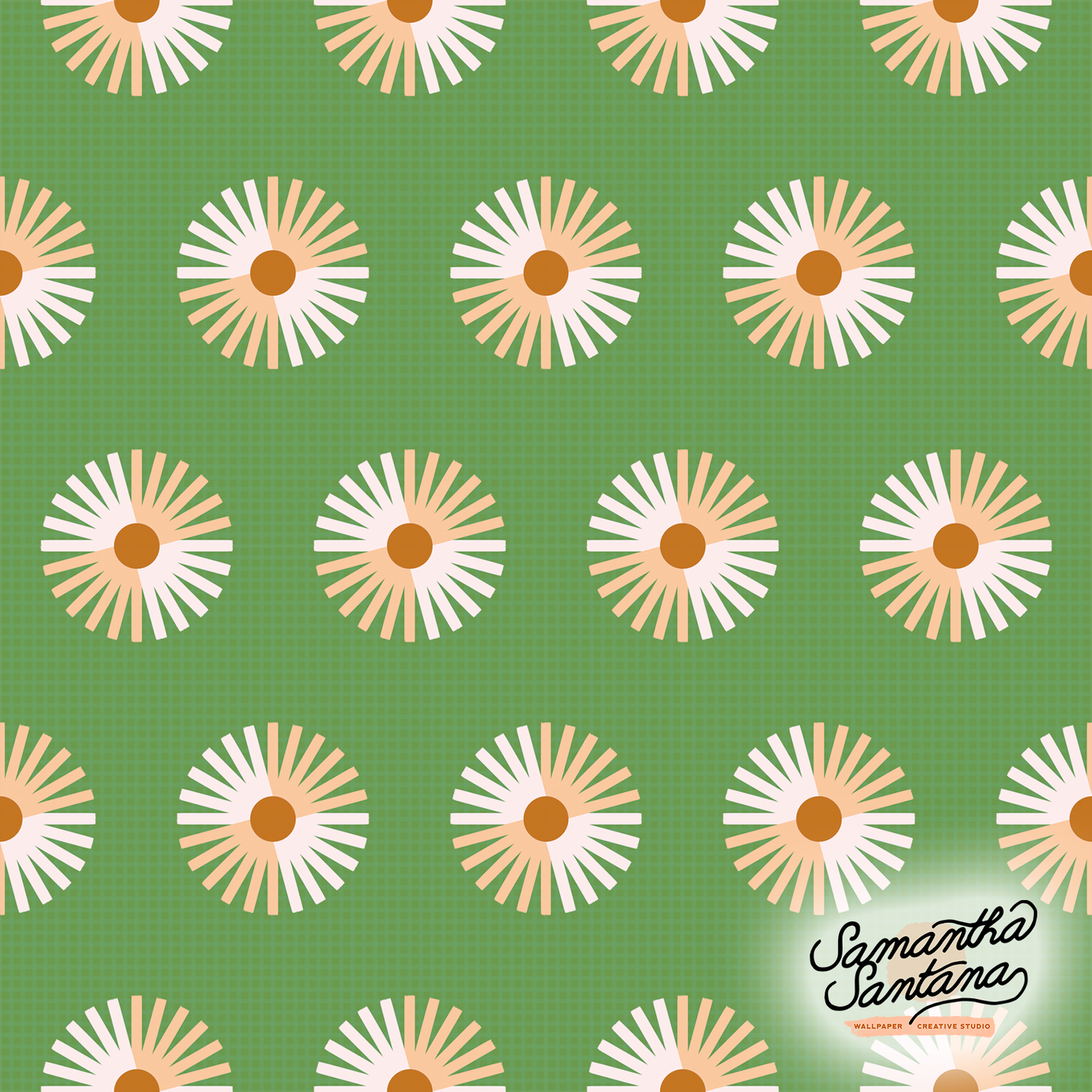 Daisy Gingham Contact Paper, green