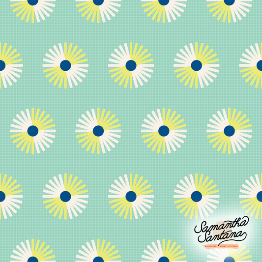 Daisy Gingham Contact Paper, mint