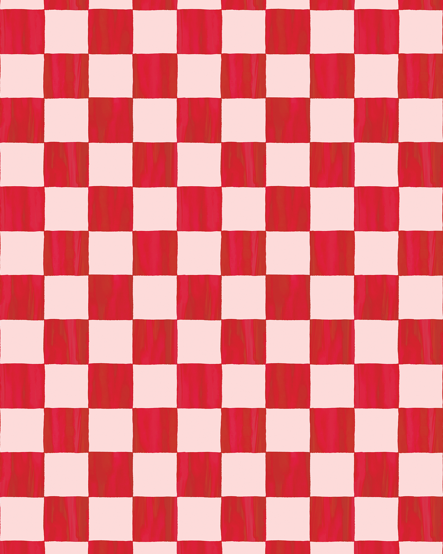 Checkers Wrapping Paper, Large Roll, red & pink