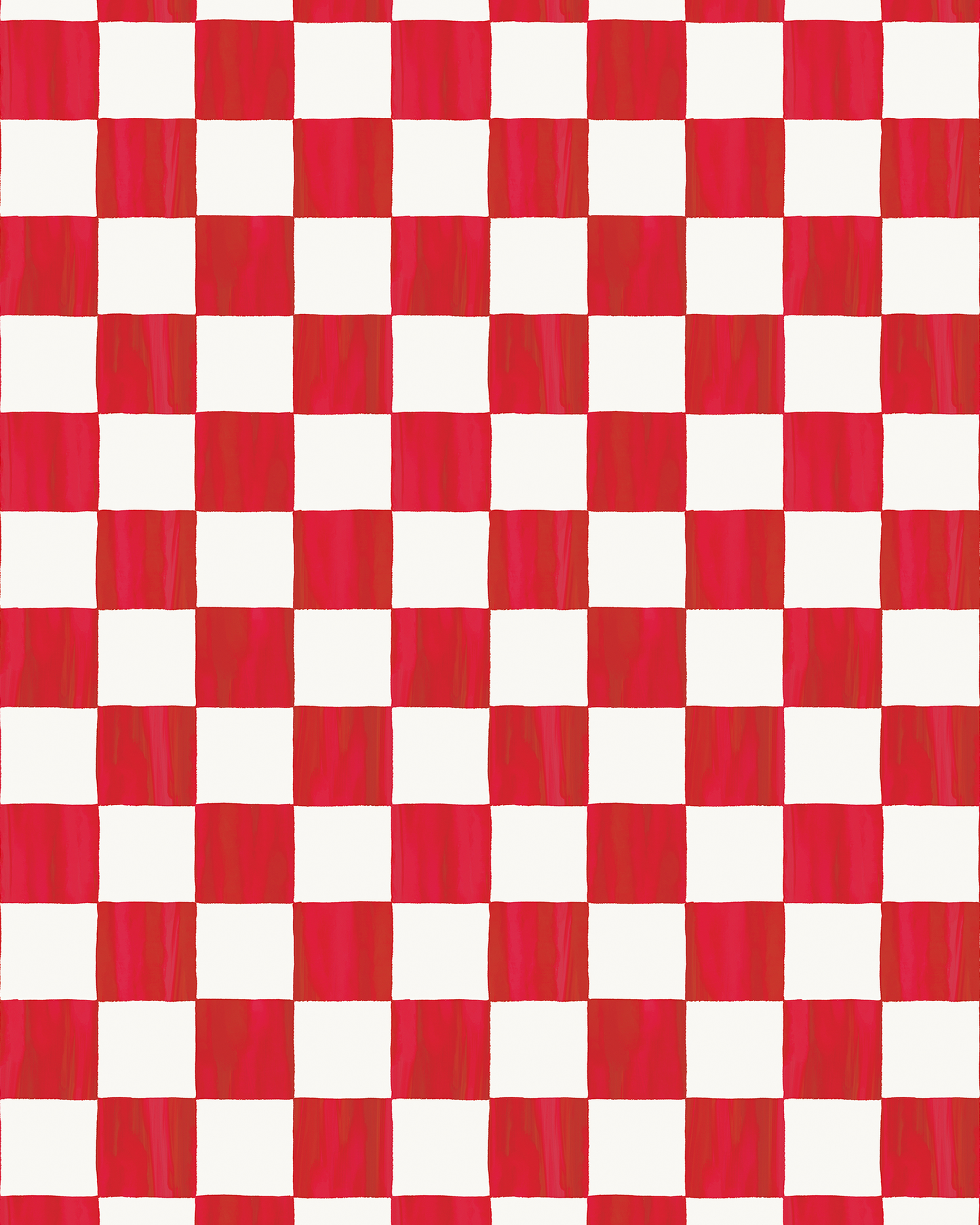 Checkers Wrapping Paper, Large Roll, red & white