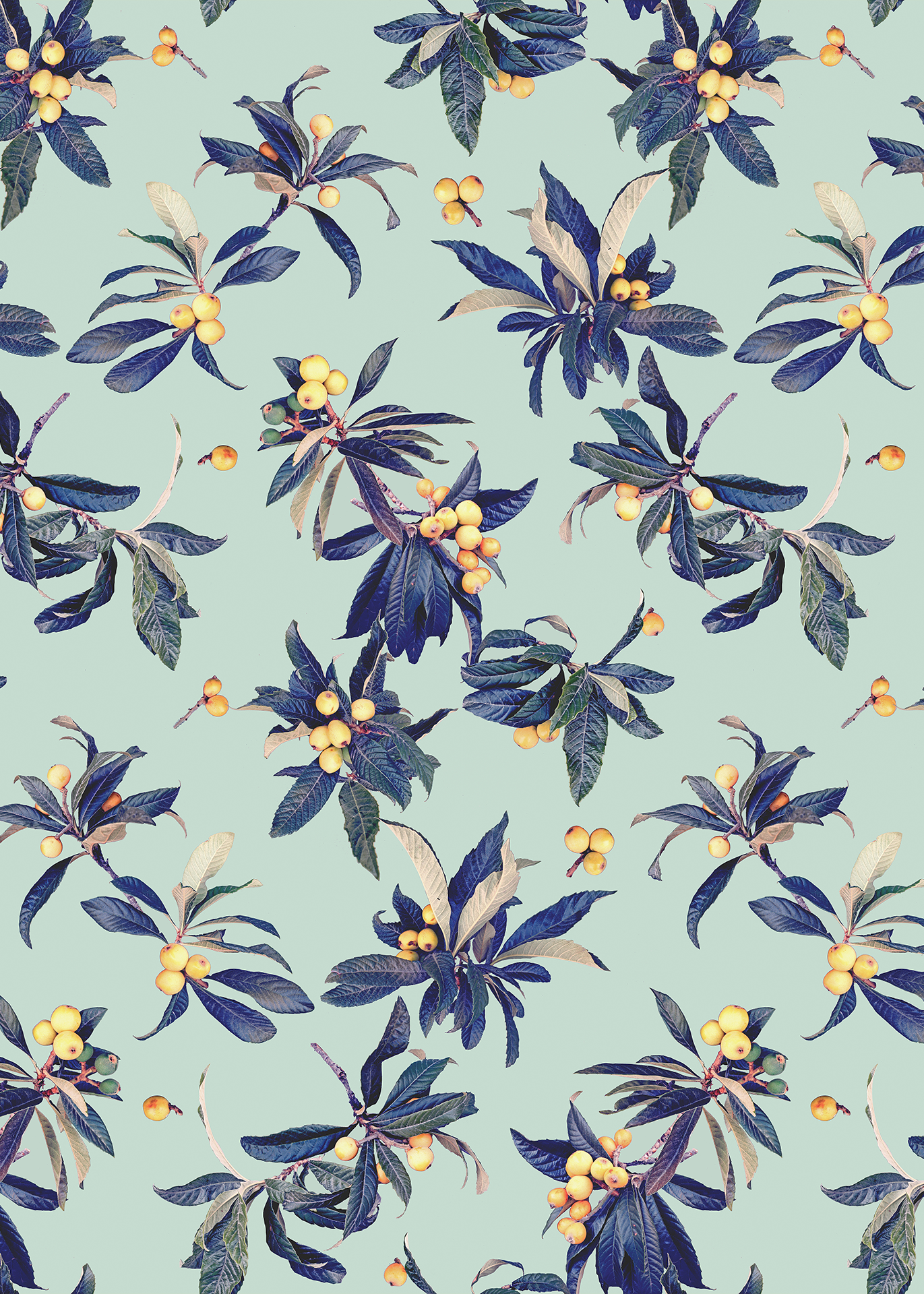 Loquat Love Wallpaper, mint