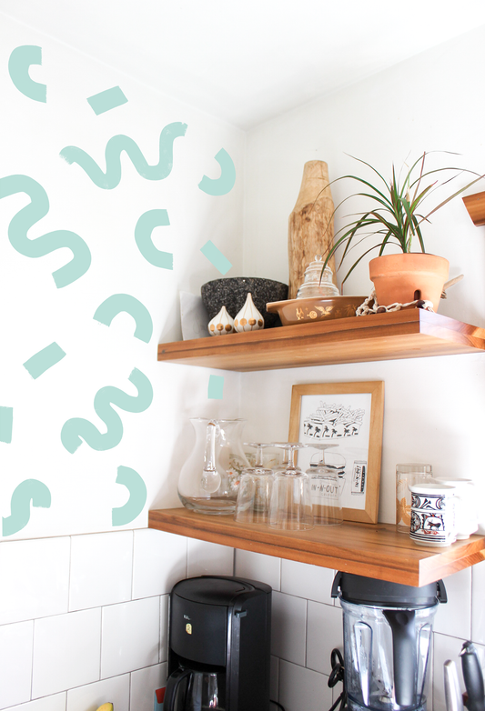 CUSTOM - Noodles Wall Decals in Robin Egg Blue