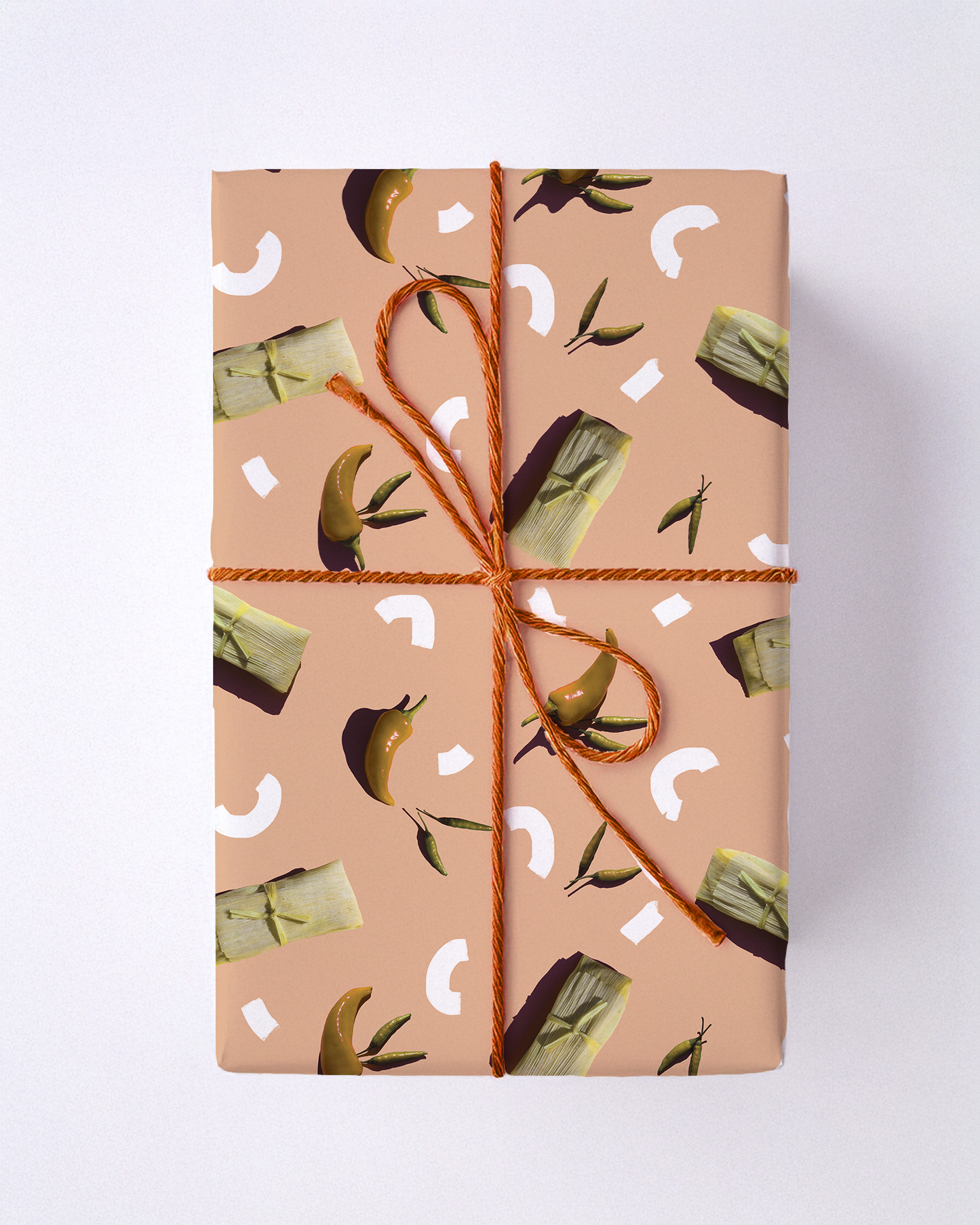 Tamale Party Gift Wrap, peach