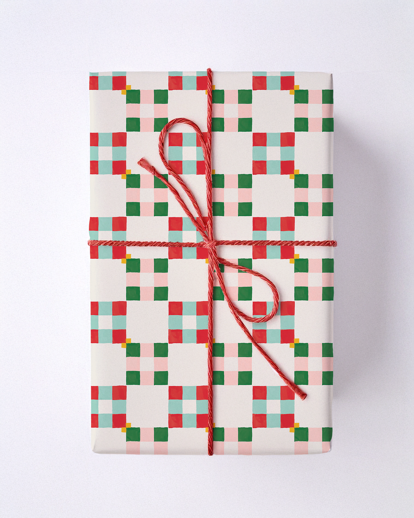 Christmas Quilt Gift Wrap, off-white