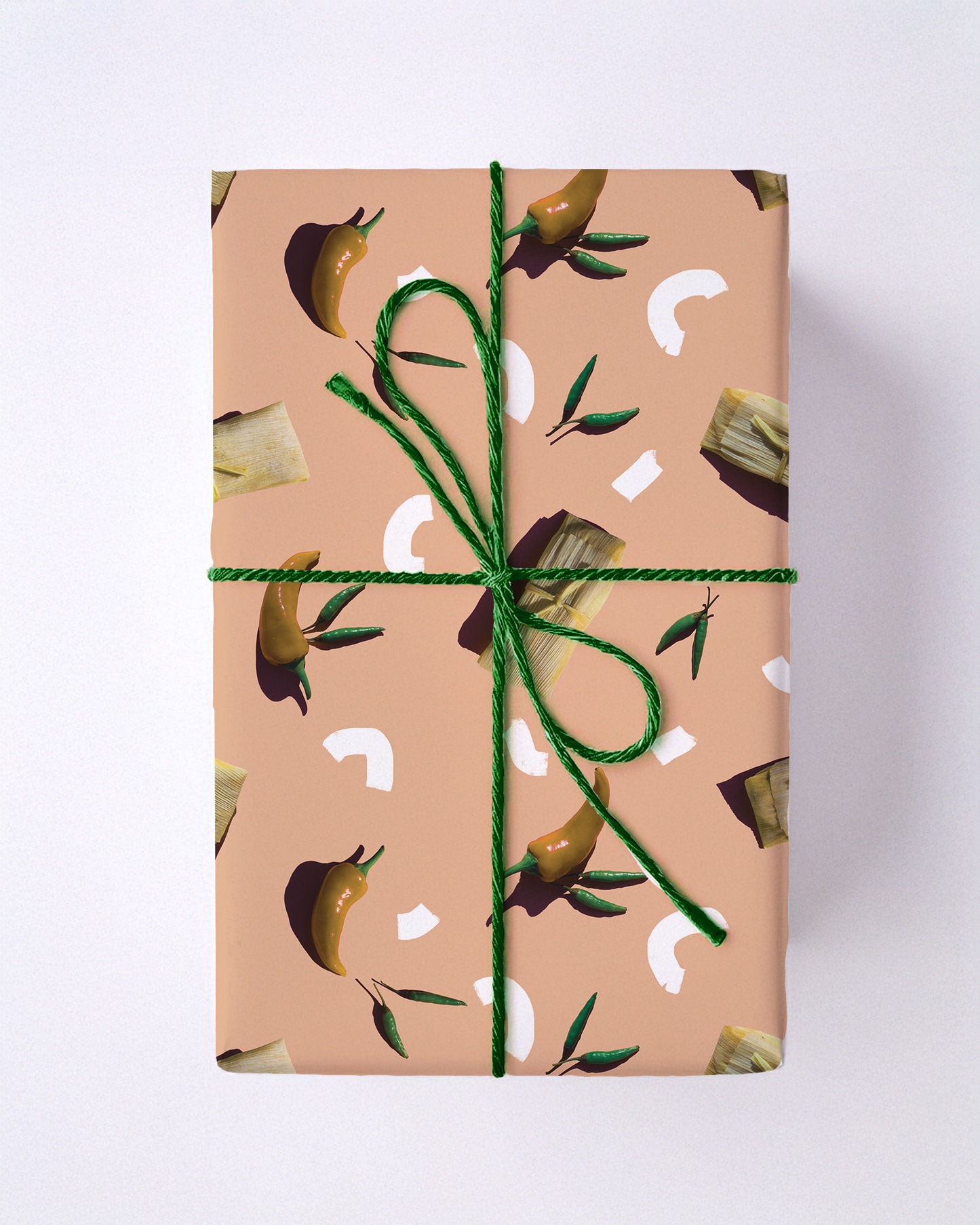 Tamale Party Wrapping Paper, Large Roll, peach