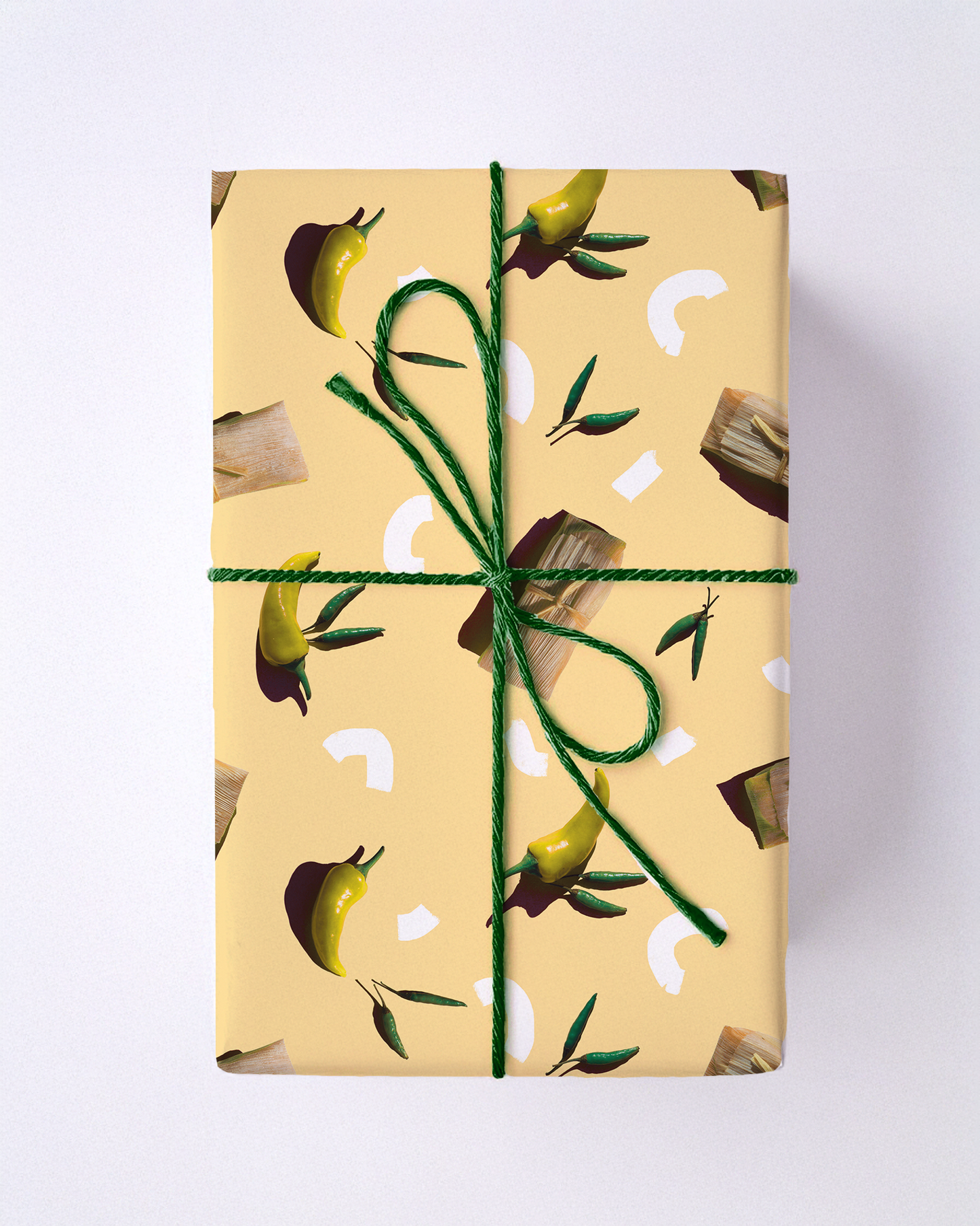 Tamale Party Wrapping Paper, Large Roll, yellow