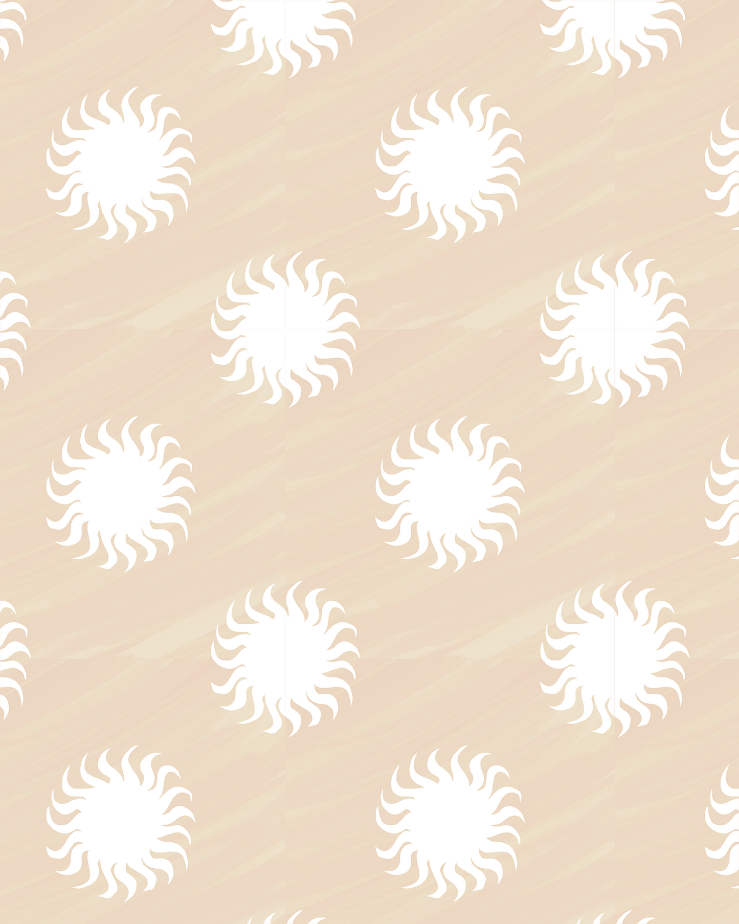 Sol Wallpaper, tan & white