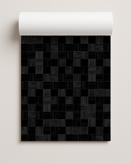 Zellige Contact Paper, black