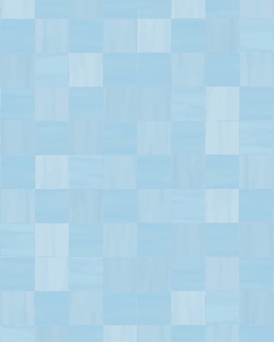 Zellige Contact Paper, light blue