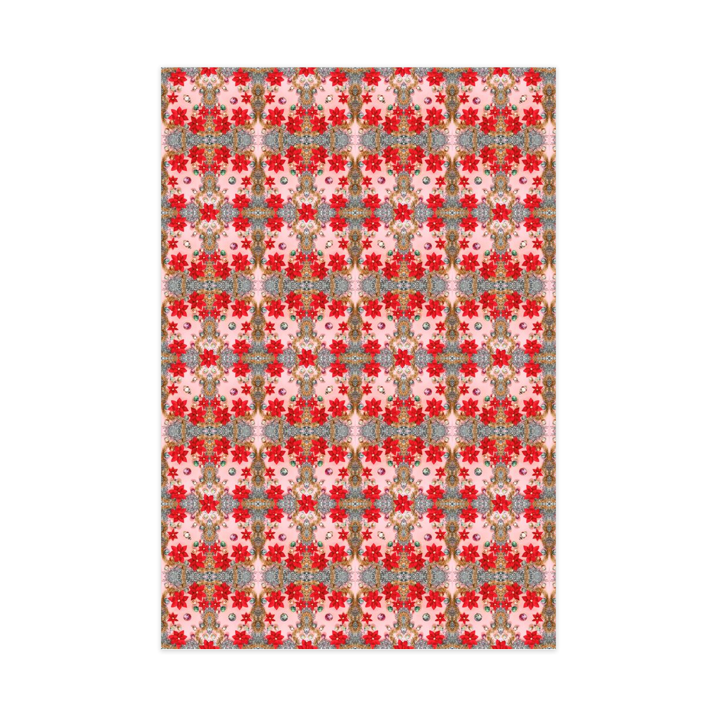 Holiday TV Special Wrapping Paper, Large Roll, red & pink