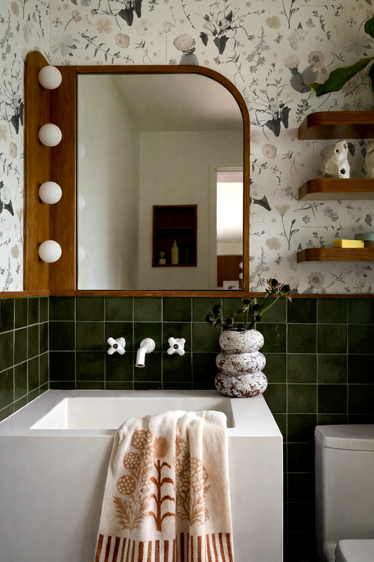 California Native Wallpaper, white and muted color