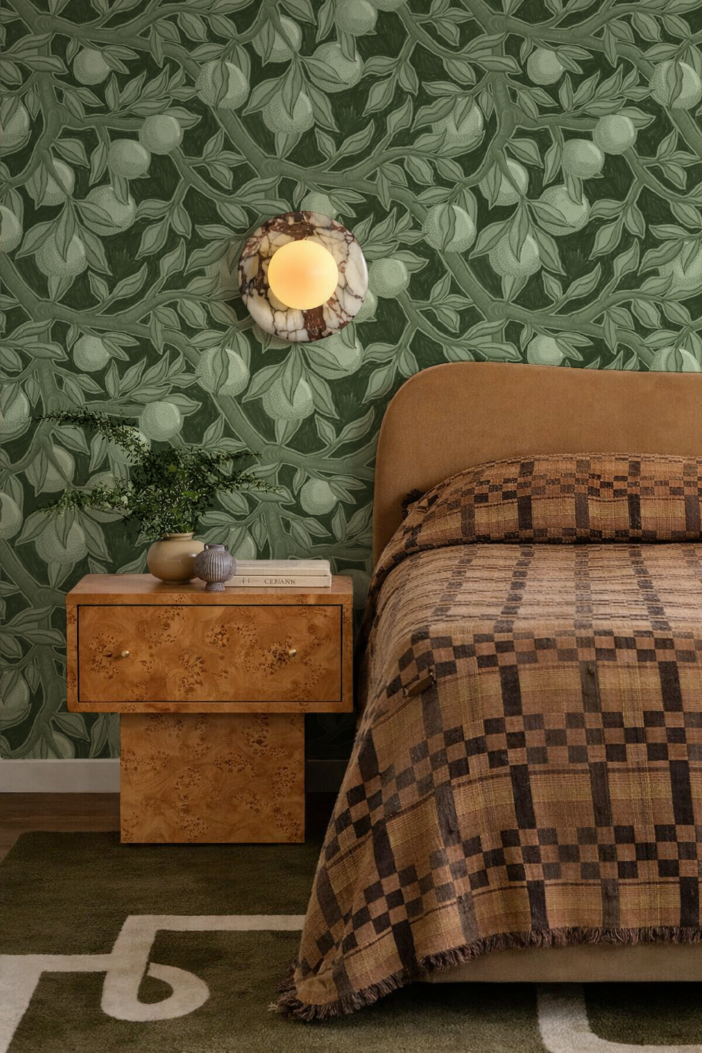 Valencia Grove Wallpaper, green