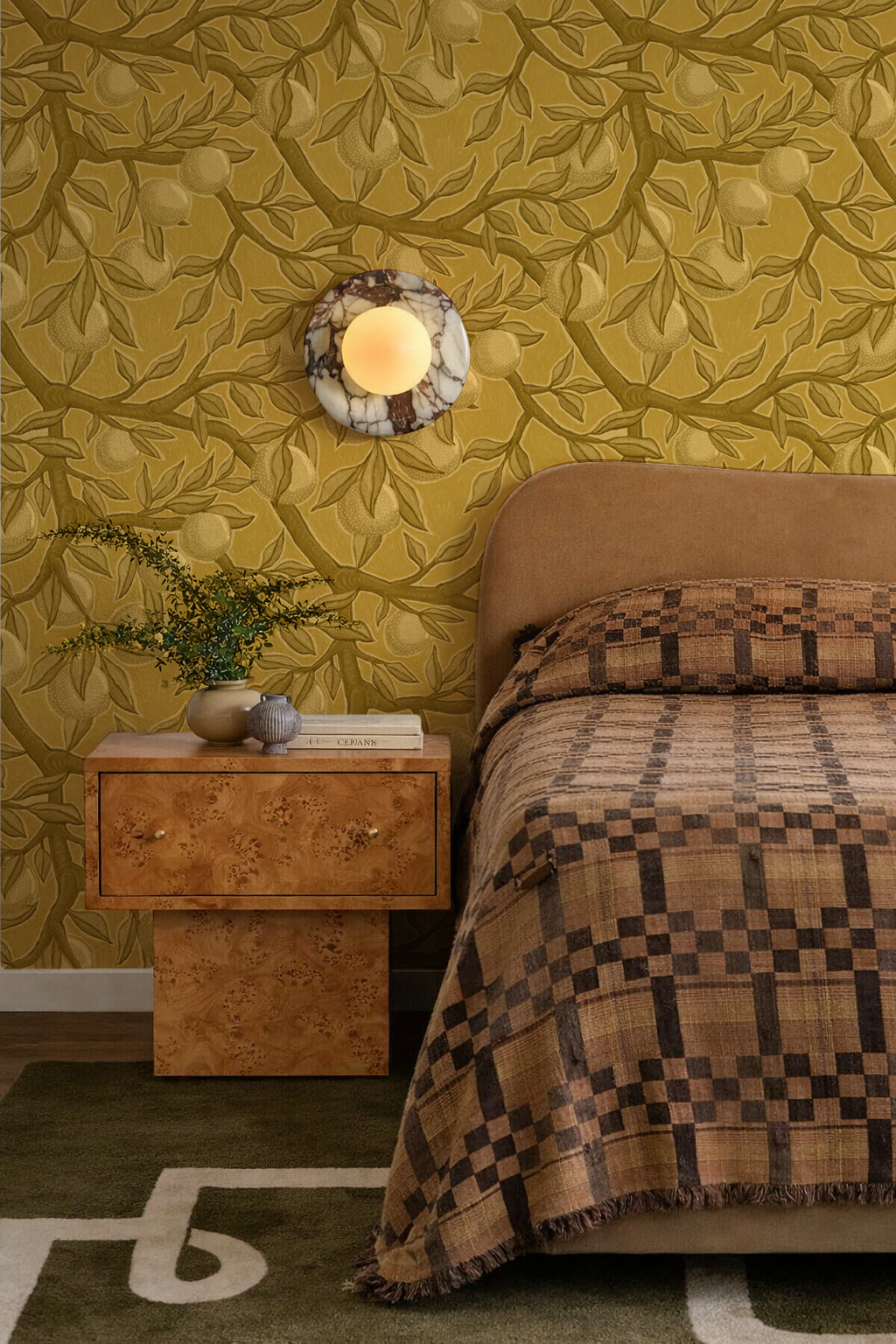 Valencia Grove Wallpaper, yellow