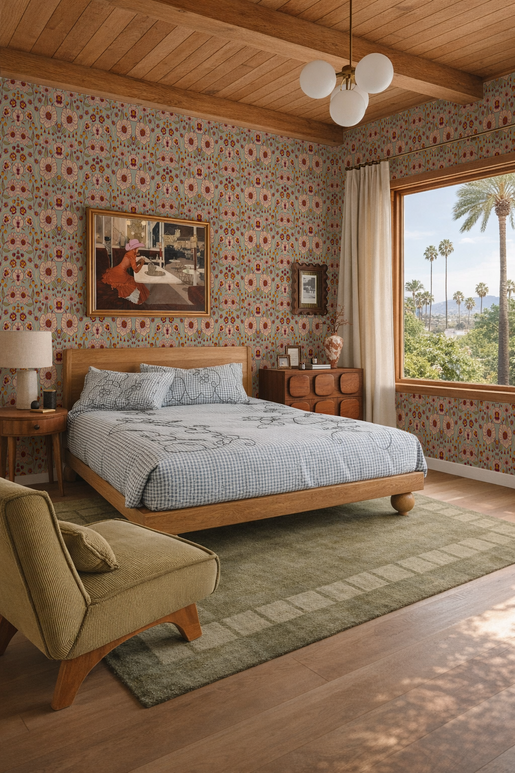 Meadow Bloom Wallpaper, mint