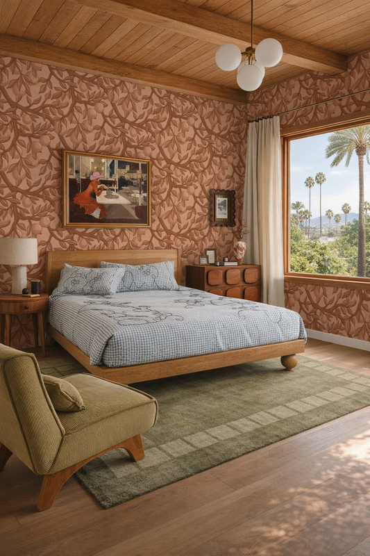 Valencia Grove Wallpaper, peach