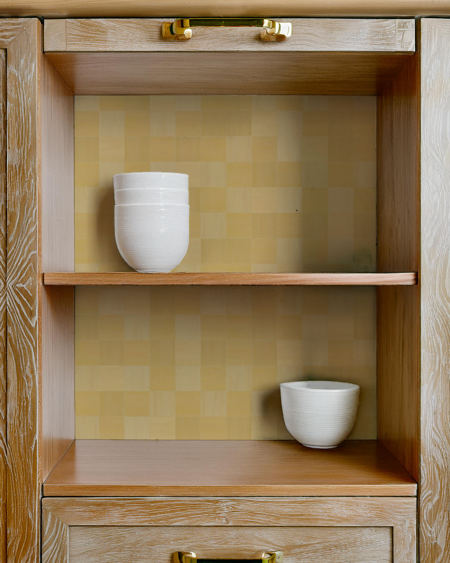 Zellige Contact Paper, butter yellow