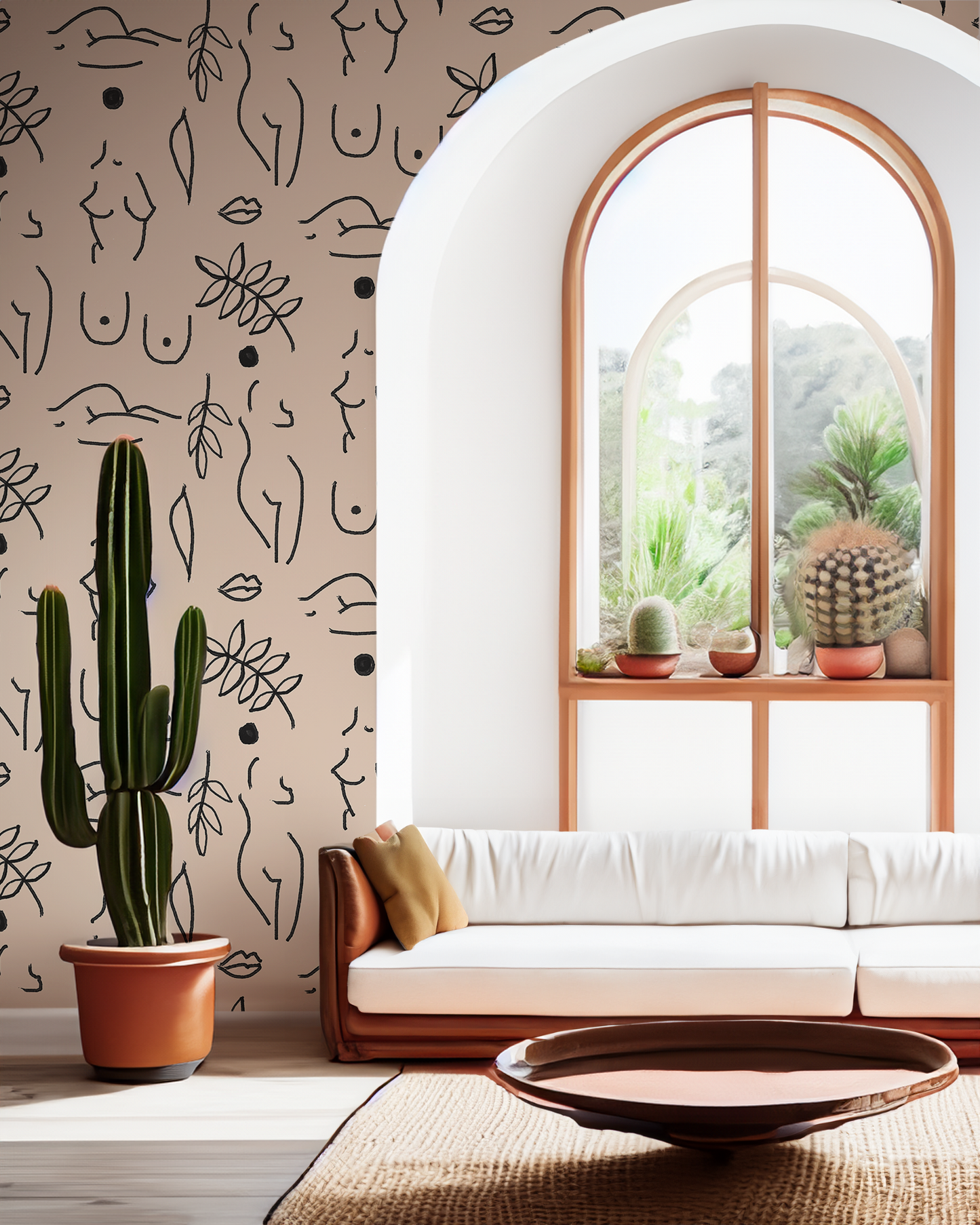 Neutral Nudes Wallpaper, nude and black
