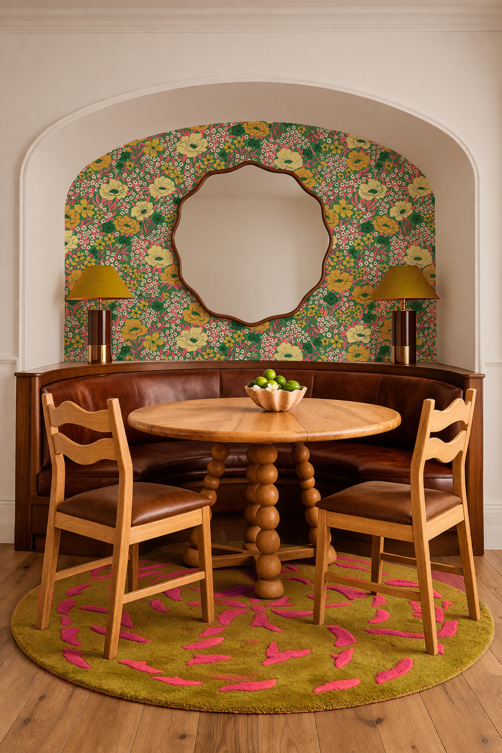 Wildflower Meadow Wallpaper, green