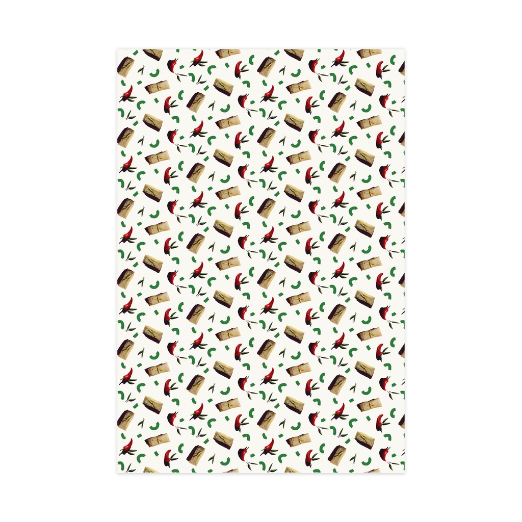 Tamale Party Wrapping Paper, Large Roll, white