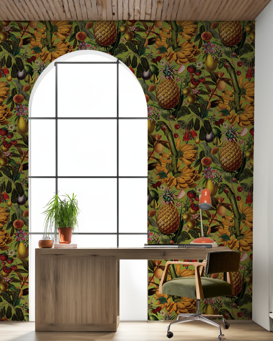 Juicy Fruit Wallpaper, chartreuse