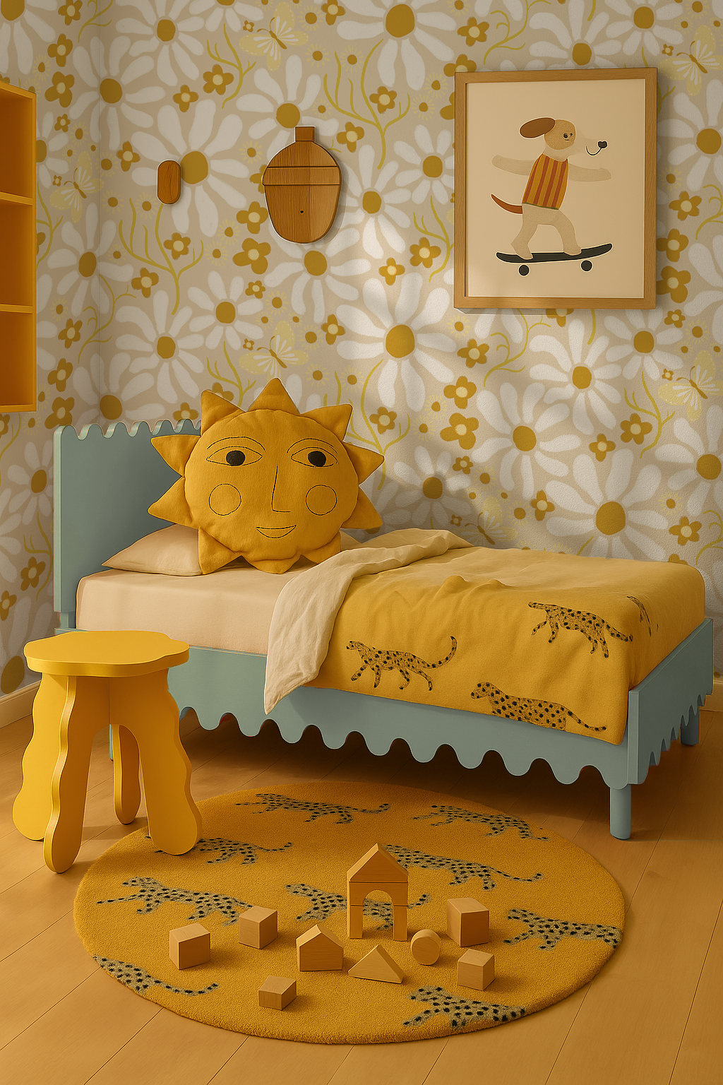 Spring Daze Wallpaper, tan