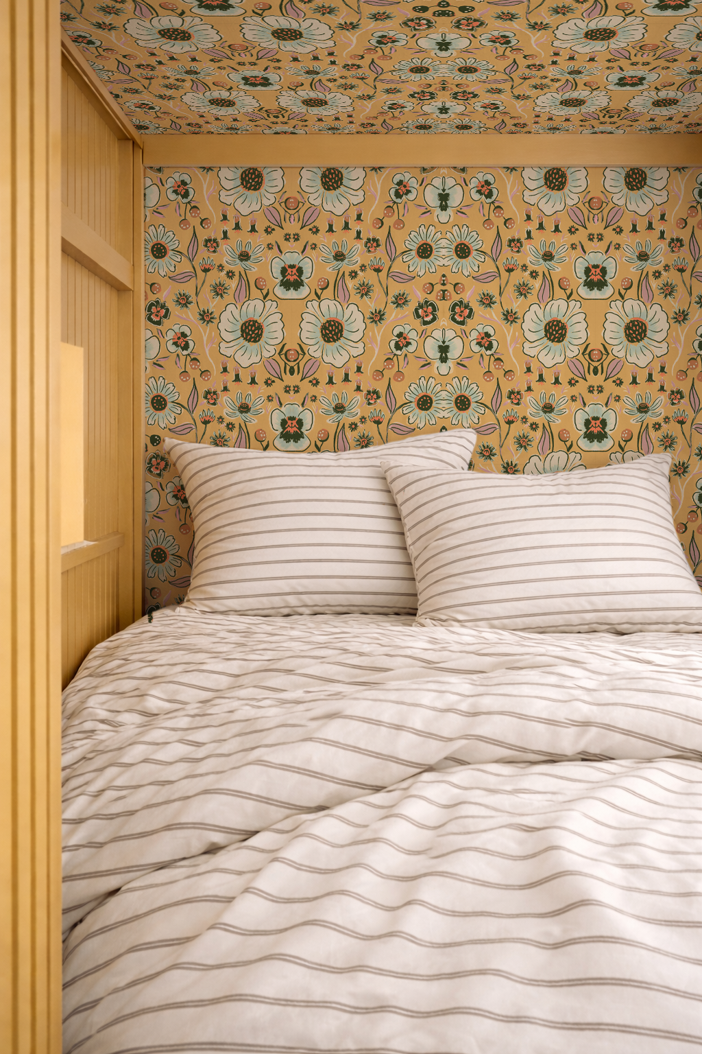 Meadow Bloom Wallpaper, butter yellow