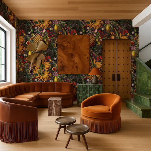 Juicy Fruit Wallpaper, plum